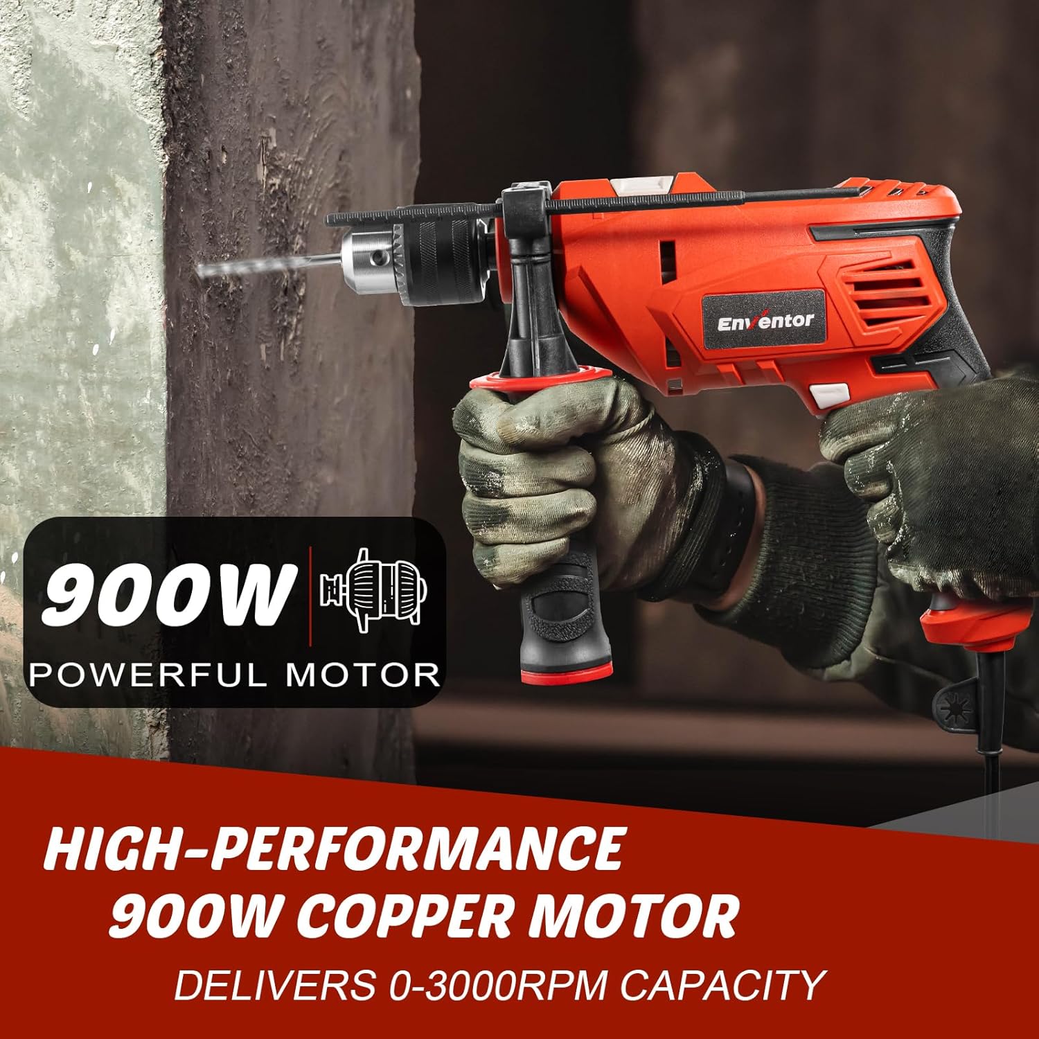 Detalle de Enventor Hammer Drill 900W 13mm Chuck
