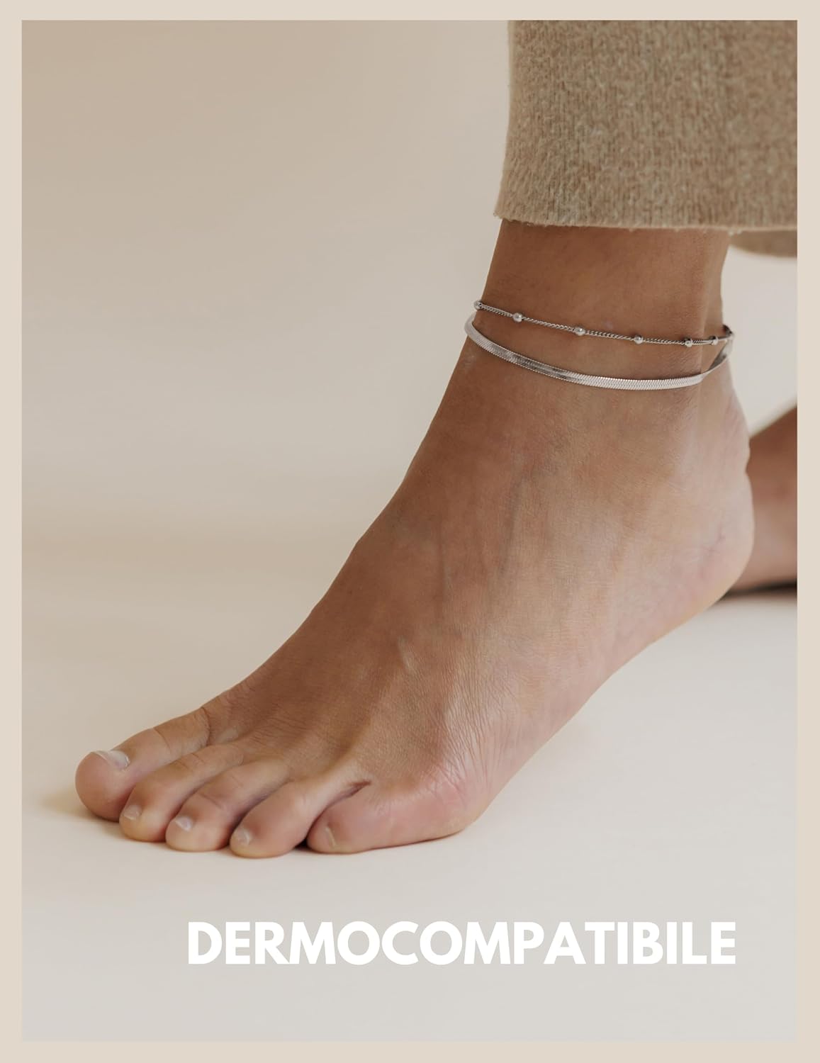 Detalle 2 de Cavigliera da donna GD GOOD.designs a più file regolabile in acciaio inossidabile impermeabile
