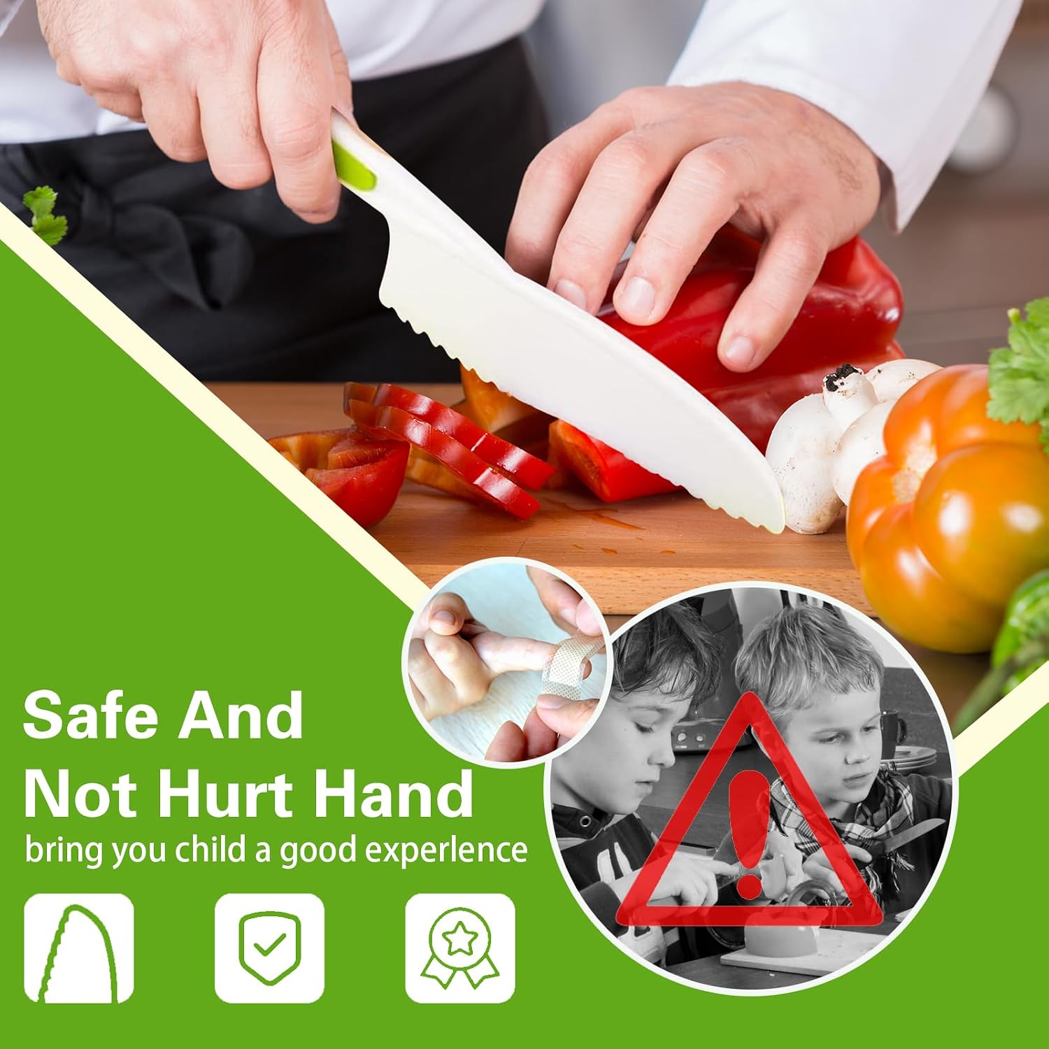 Detalle 2 de Anpole Toddler Knife Set 23-piece kids knives 🍴