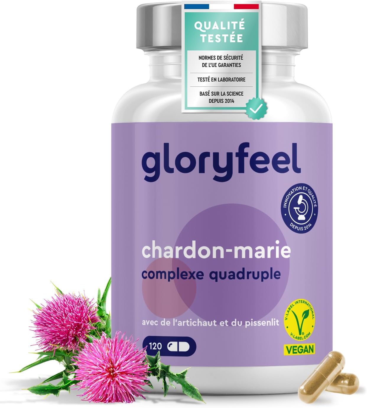 Detalle de Complexe Chardon Marie 120 gélules 500 mg