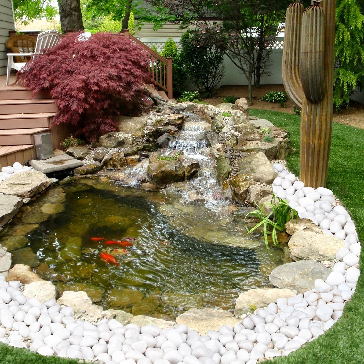 Thumbnail 6 de Pulovin 20 lbs White River Rocks, 2–3 Inch Polished Decorative Stones
