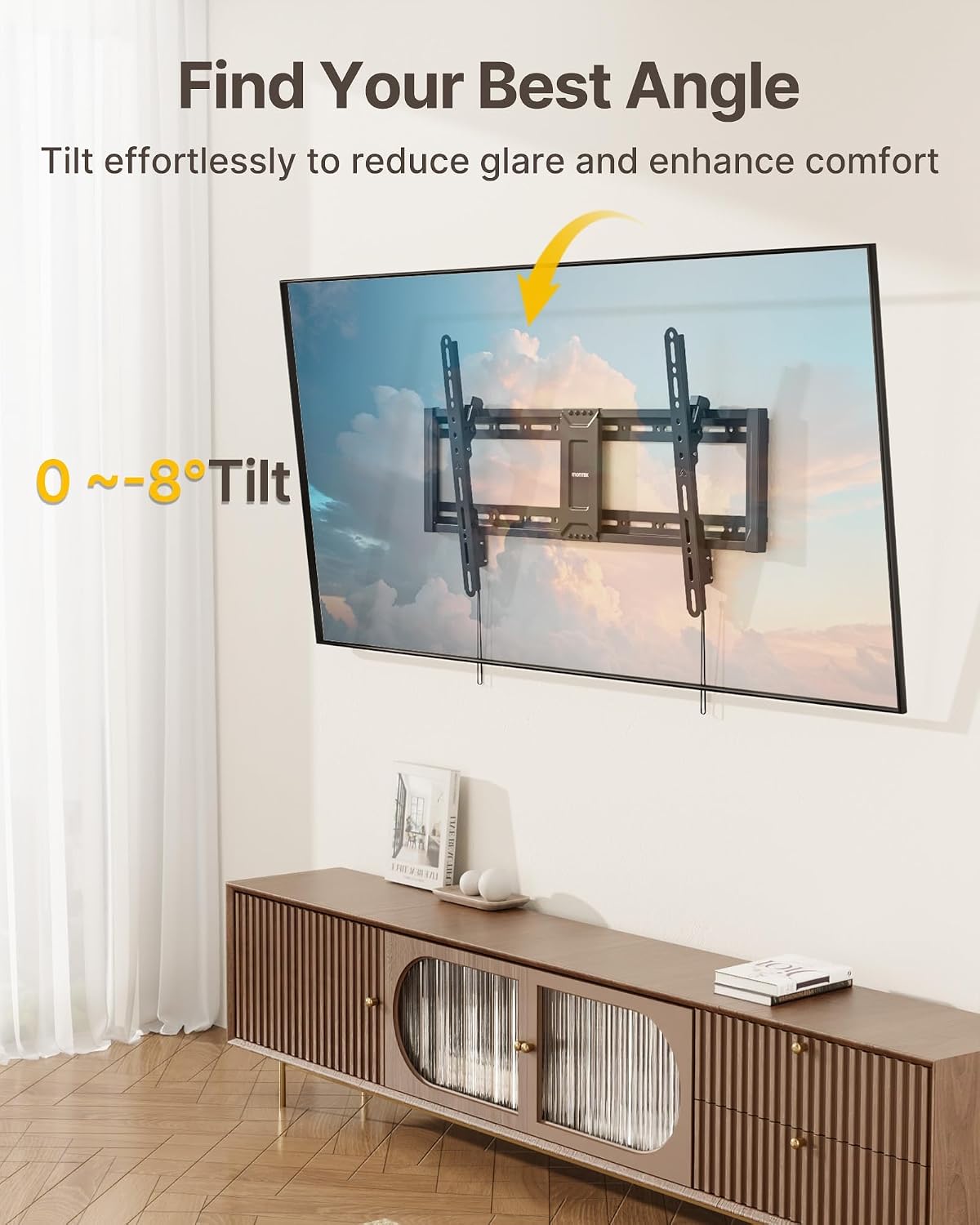 Detalle 2 de monTEK Tilting TV Wall Mount for 43–95-Inch TVs
