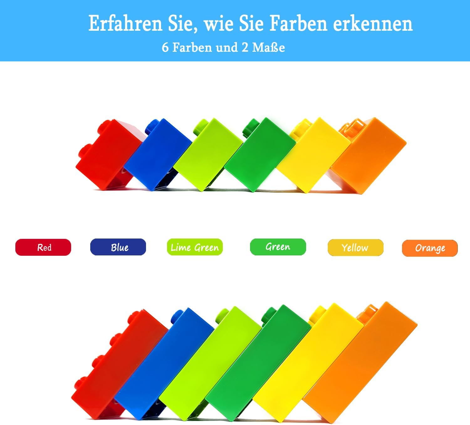 Detalle 2 de Cabeeskii Große Bausteine 168 Teile 🧱
