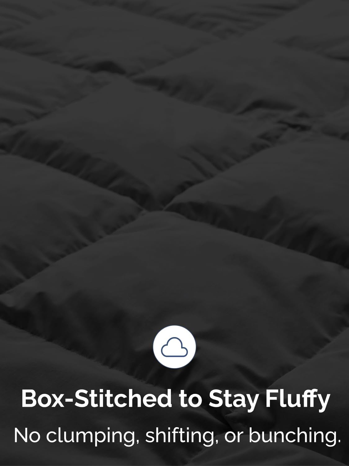 Thumbnail 4 de Full Size Black Alternative Down Comforter: All-Season Comfort for the Whole Family