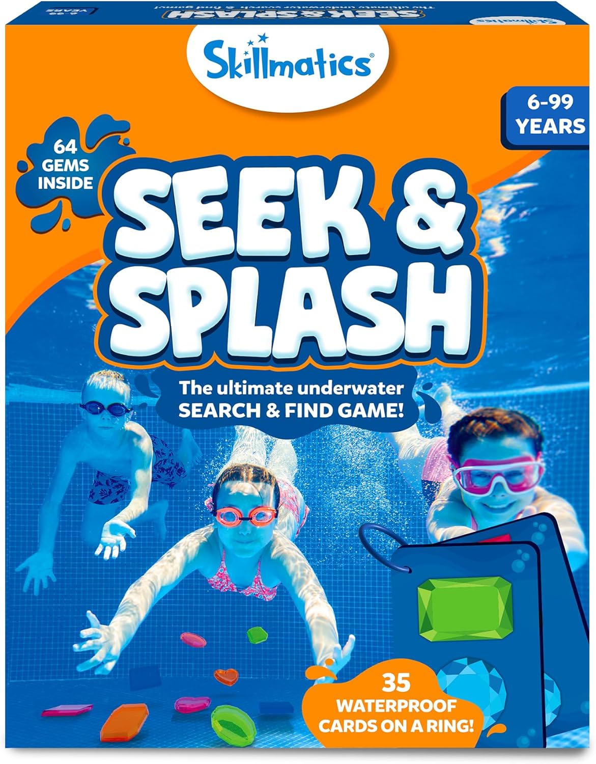 Detalle de Skillmatics Pool Toys - Seek & Splash: An Engaging Underwater Search & Find Game