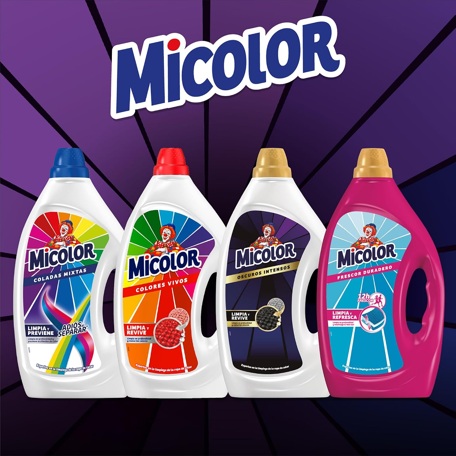 Thumbnail 5 de Micolor Gel Oscuros Intensos para Lavadora, 1.4L (4 Uds.)
