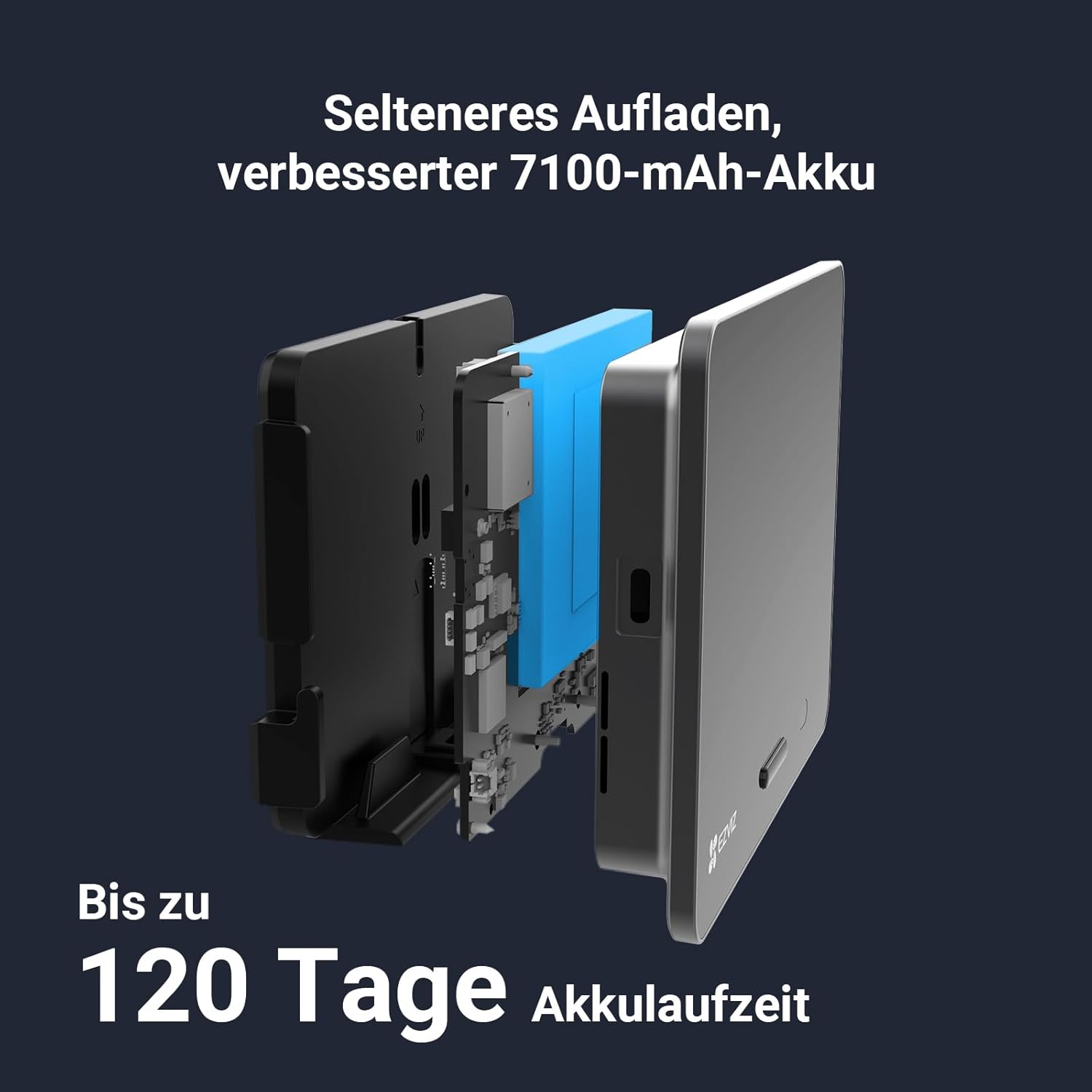 Thumbnail 6 de EZVIZ 4K WLAN Türspion mit 5,5-Zoll-Farbbildschirm – kabellose Video-Türklingel mit KI-Personenerkennung