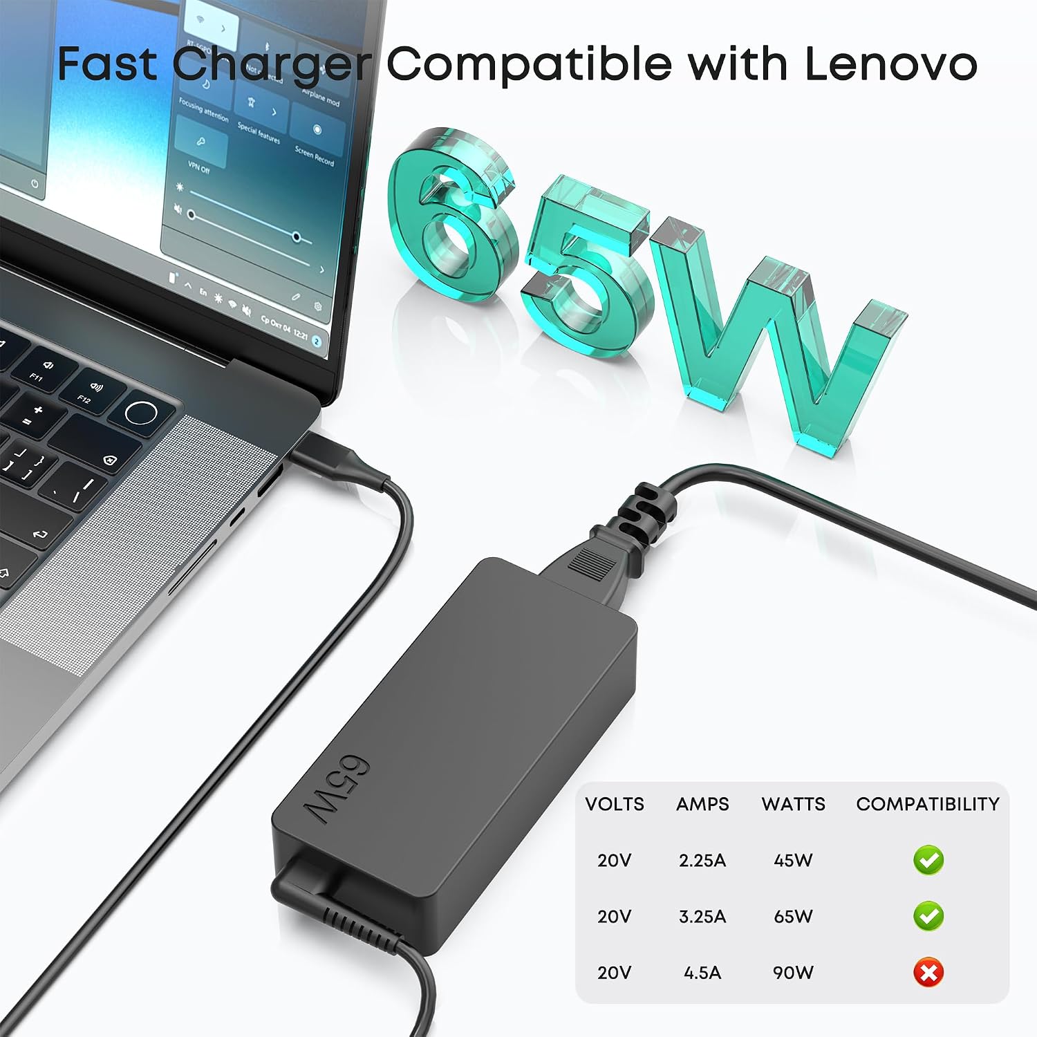 Thumbnail 1 de SKOTSLYE 65W USB-C Laptop Charger