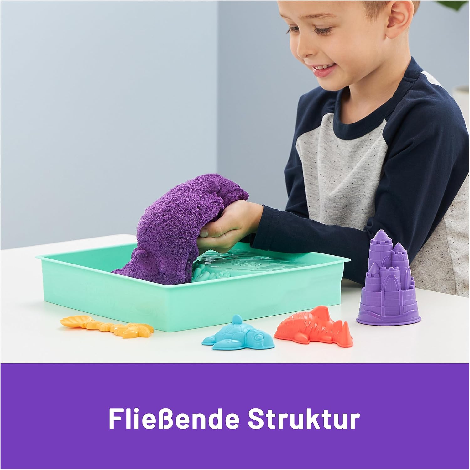 Thumbnail 5 de Kinetic Sand Sandbox Set Lila 454 g