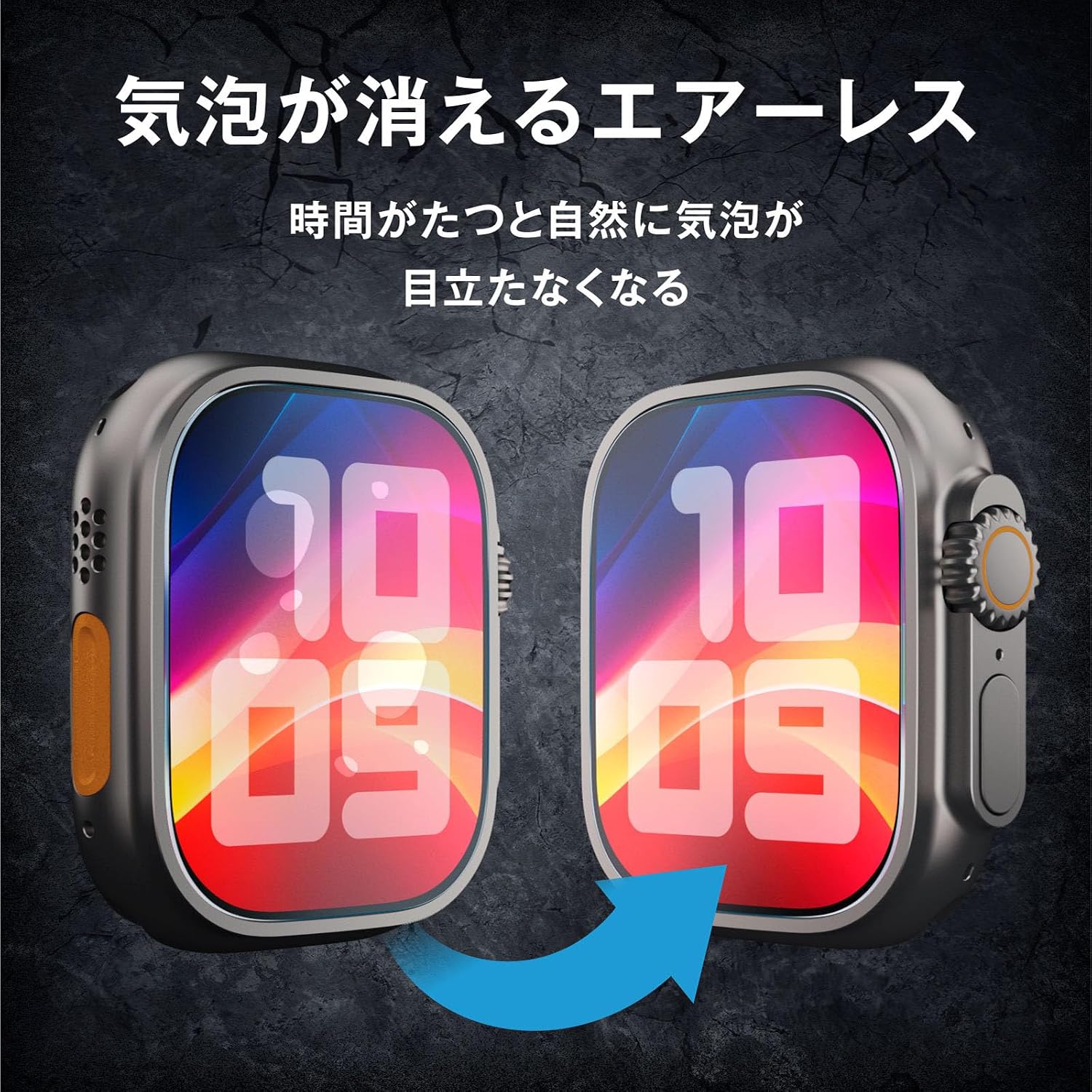 Thumbnail 6 de エレコム AWW25CFLGZ2 ZEROSHOCK Apple Watch Ultra 49mm用ガラス保護フィルム