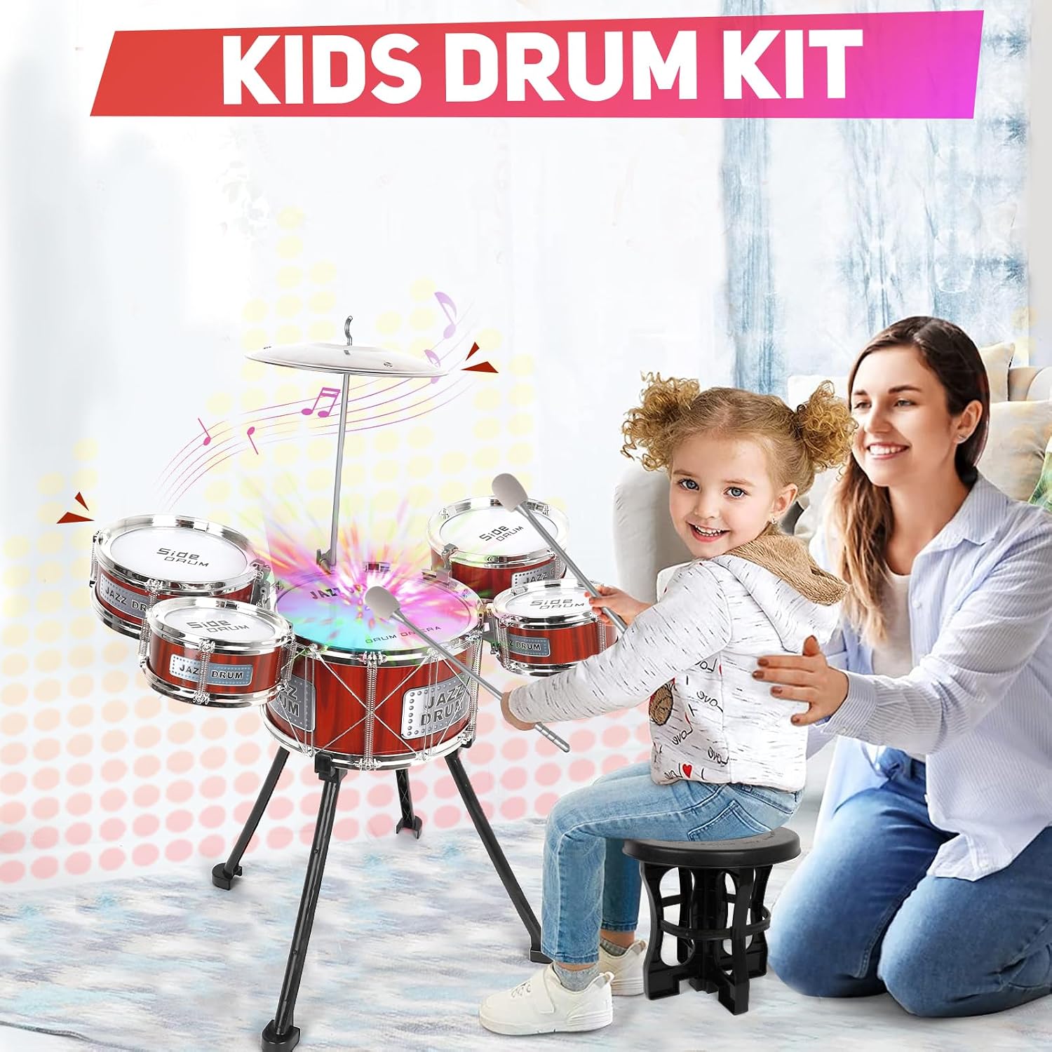 Thumbnail 4 de m zimoon Kids Drum Kit 5‑piece