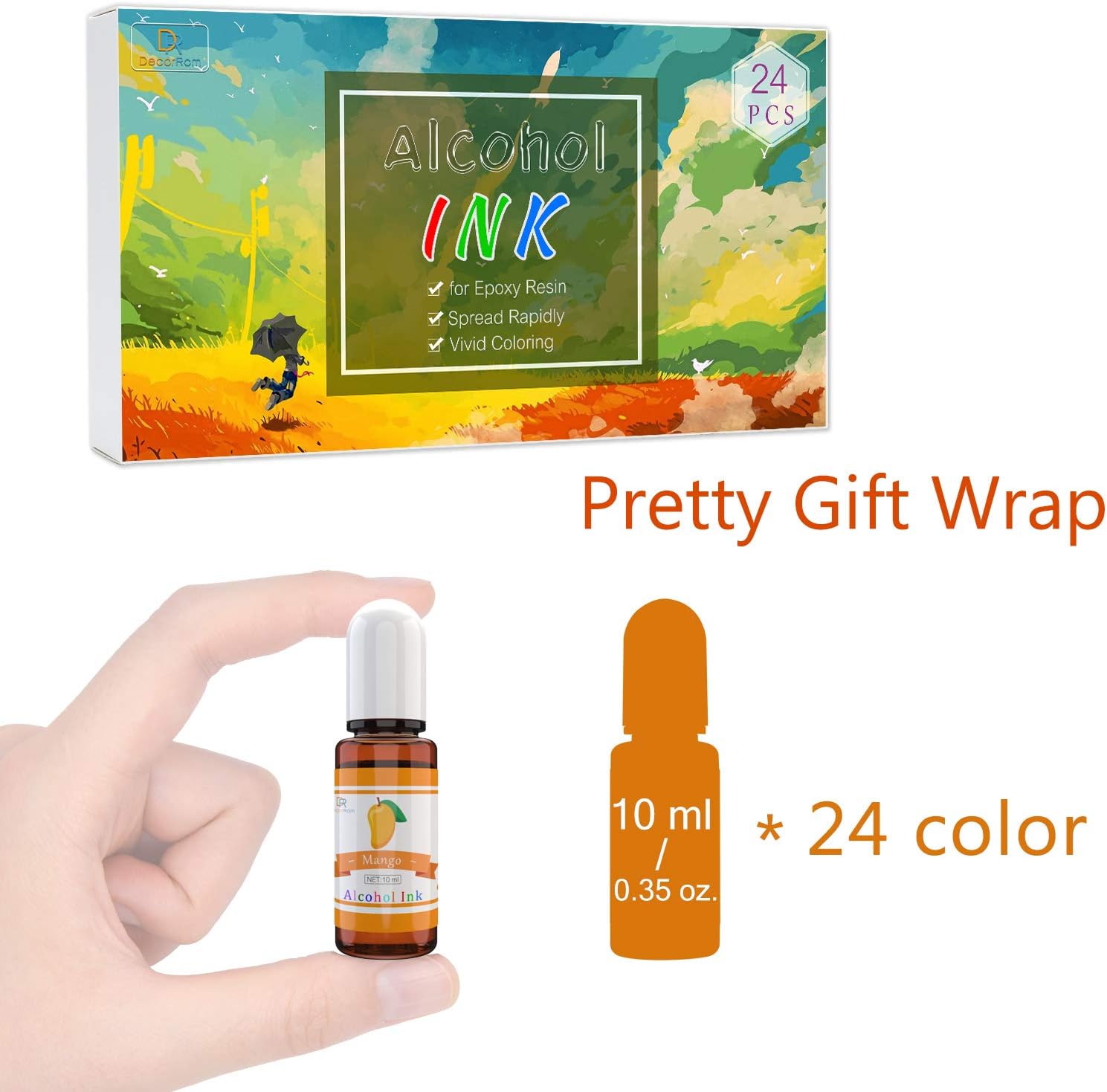 Thumbnail 4 de Alcohol ink set 24 vibrant colours, 10ml