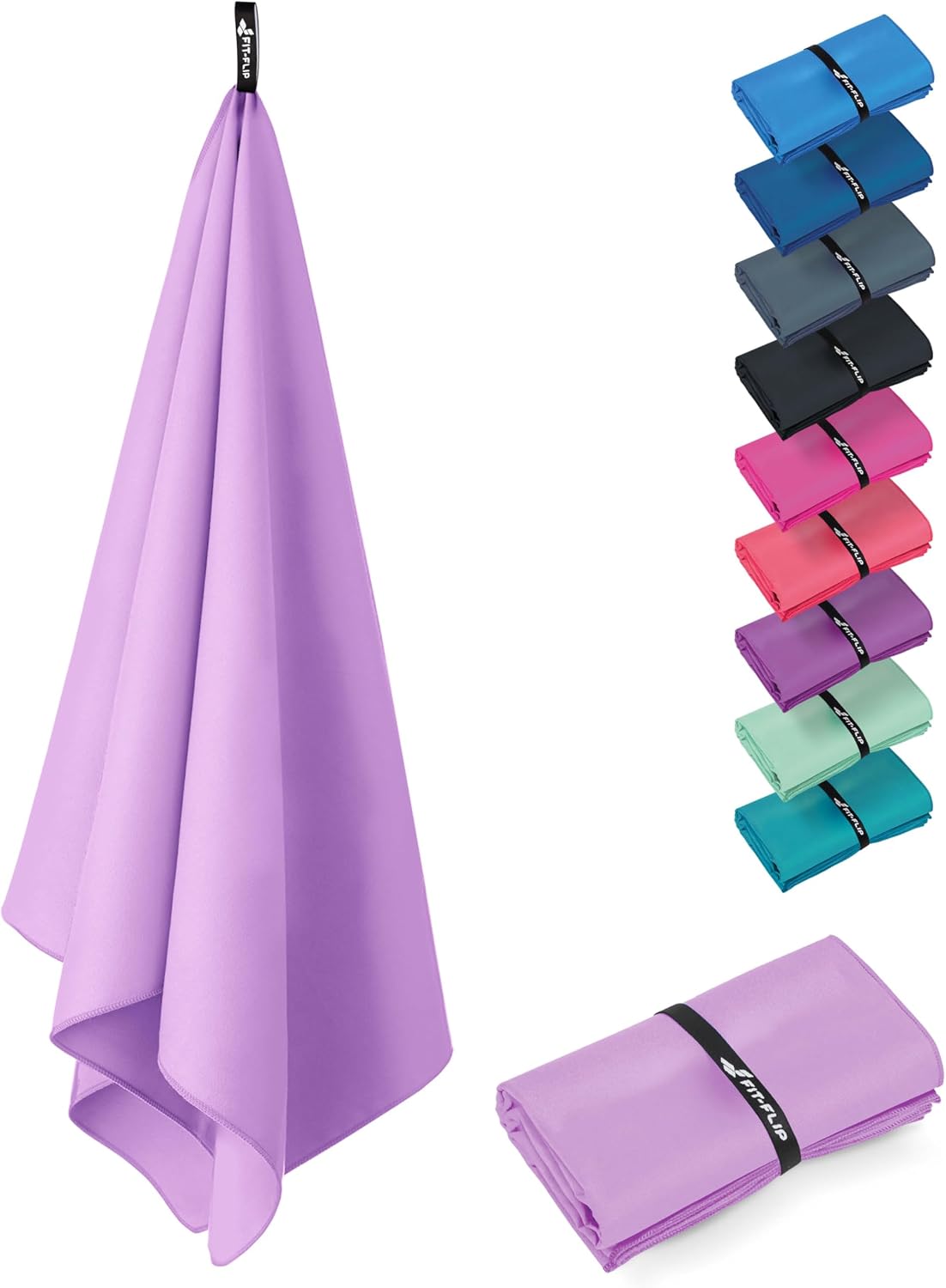 Detalle de Fit-Flip Swimming Towel: quick-dry microfibre towel 🏖