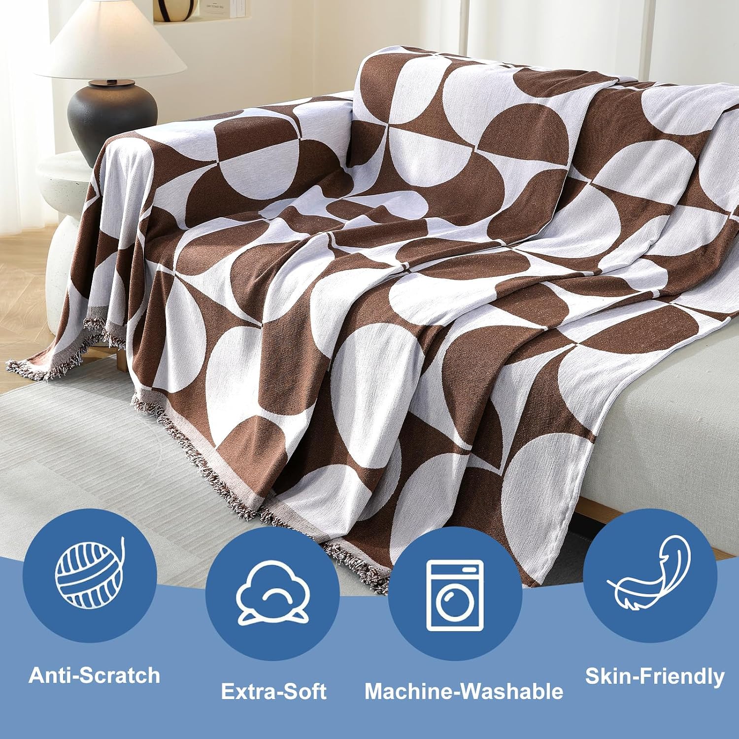 Detalle de Ystyle Telo Copridivano 4 Posti 180x380 cm – Copridivano Universale Quattro Stagioni