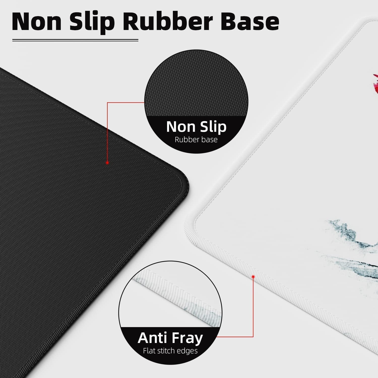 Thumbnail 5 de EFISH Japanese Cherry Blossom White Extended XL Mouse Pad (31.5 × 11.8 inches)