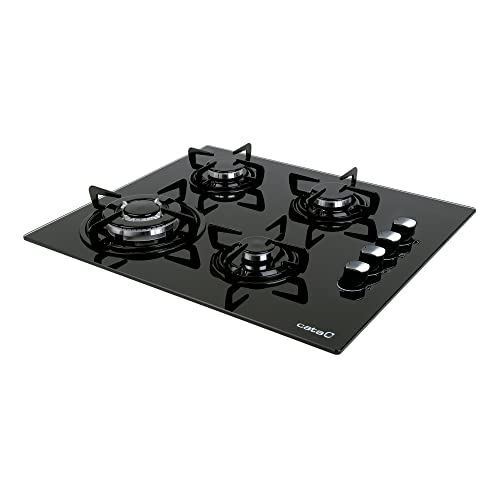 Thumbnail 1 de Cata CIB 6031 BK | Cocina de gas butano de 59 cm con 4 quemadores y acabado en cristal negro