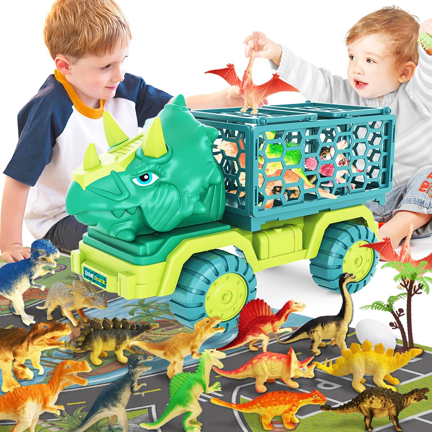 Detalle de Dinosaur Truck Toy 33cm for Kids