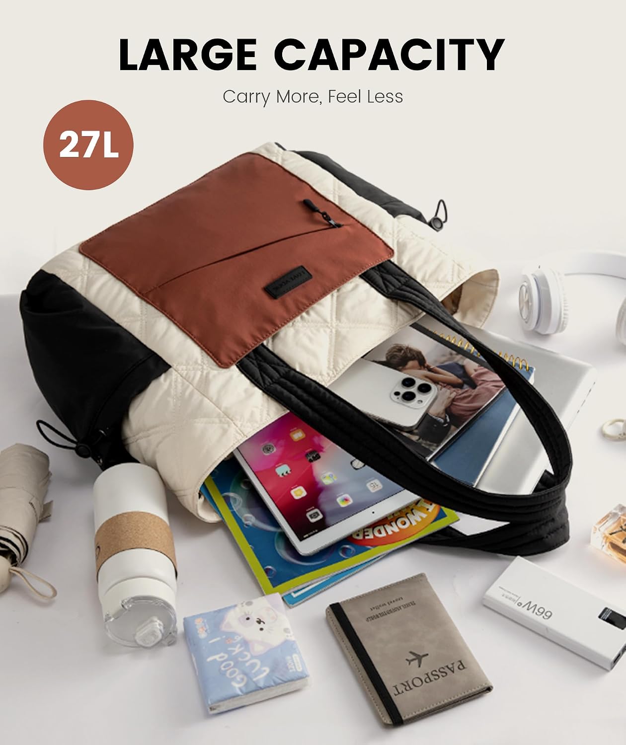 Thumbnail 3 de LOVEVOOK Tote Bag 1.2 lb puffer carry