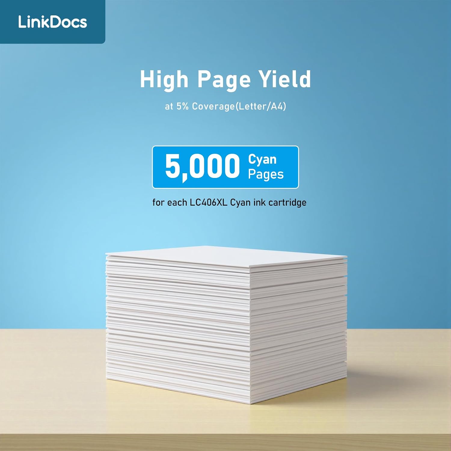 Detalle 2 de LinkDocs Cyan Ink Cartridge LC406XL