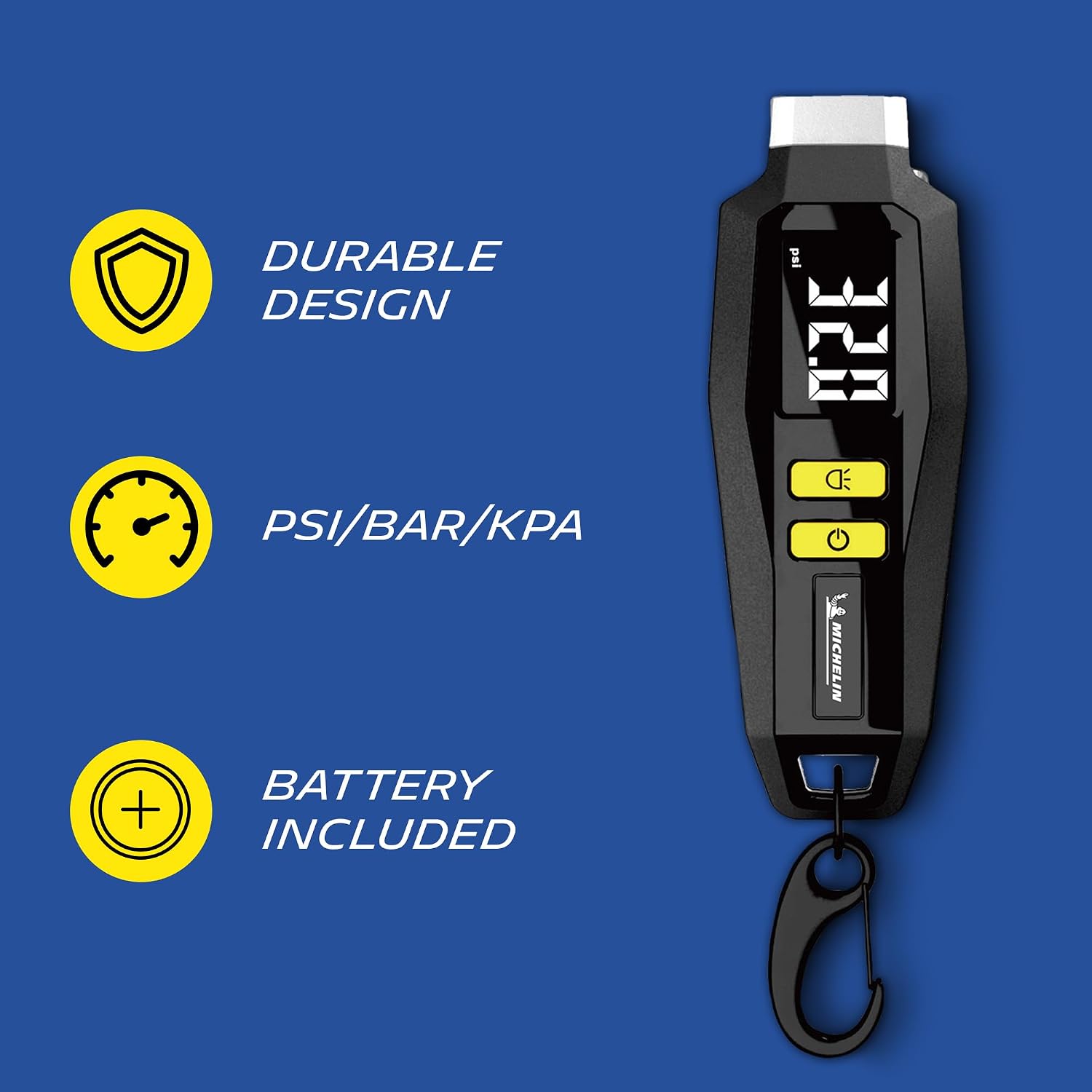 Detalle de MICHELIN Controllo pressione pneumatici digitale: misuratore con display LCD