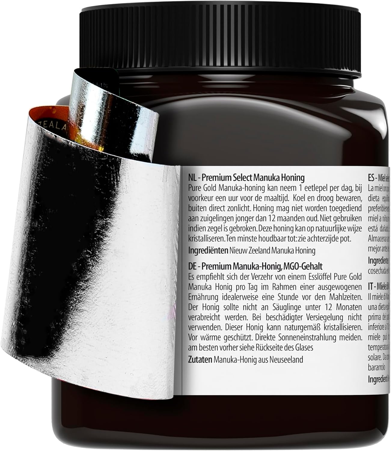 Detalle 2 de Premium Manuka-Honig MGO 525 mg + 250 g – Pure Gold aus Neuseeland