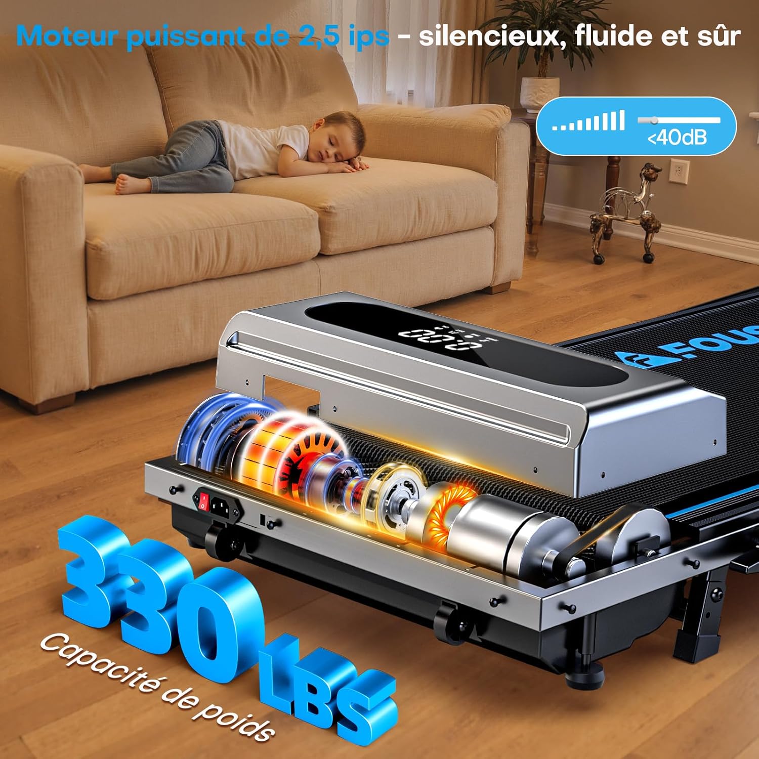 Thumbnail 4 de FOUSAE Tapis de Course 12 km/h