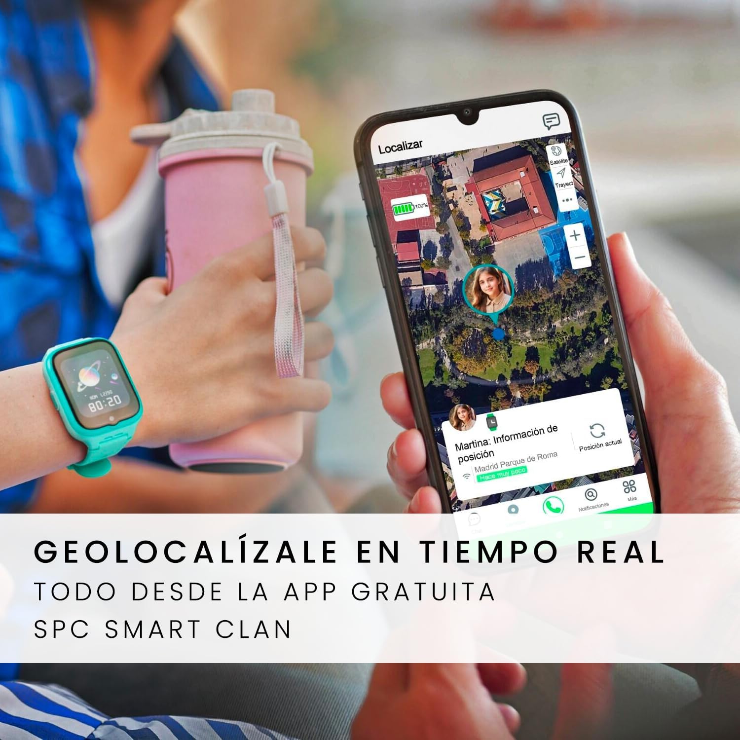 Detalle de SPC Smartee 4G Kids: reloj inteligente para niños con GPS, llamadas y videollamadas