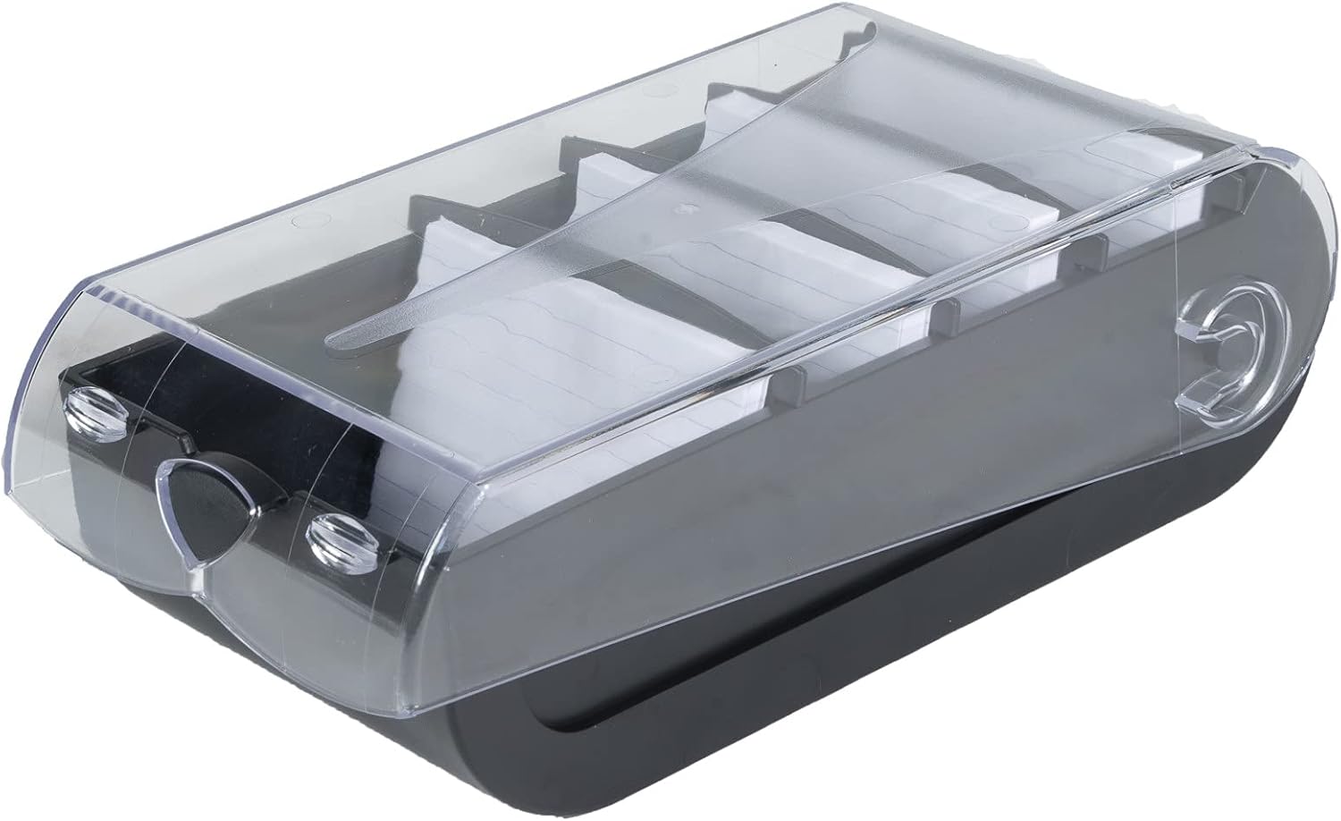 Detalle de Exacompta BunnyBox A8 Learning Box (Réf. 5331423D) – 650 cartes A8, noir/cristal