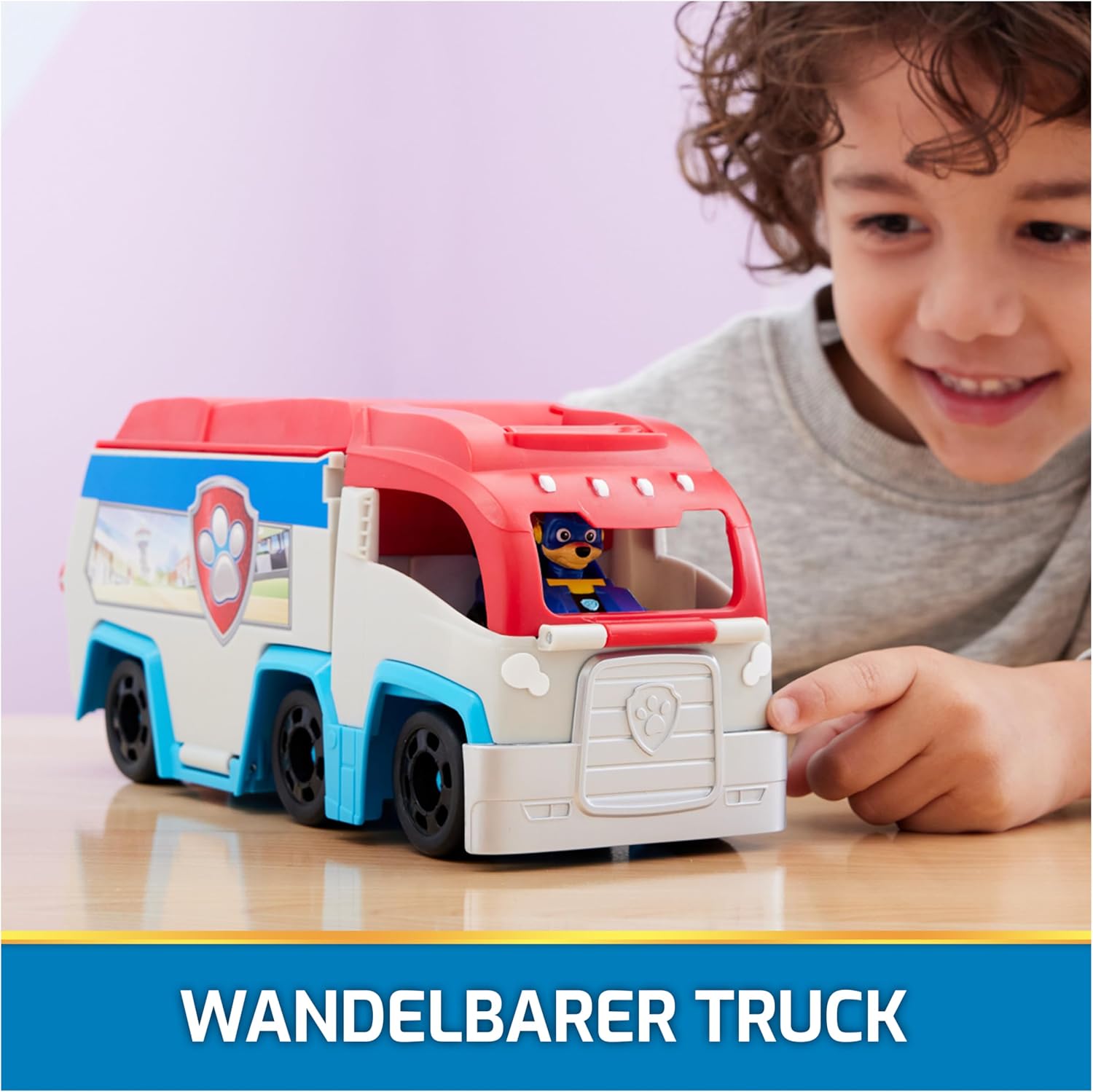 Detalle 2 de PAW PATROL Mini-Patroller Pup Squad Teamfahrzeug – 25 cm, inkl. Chase Racer
