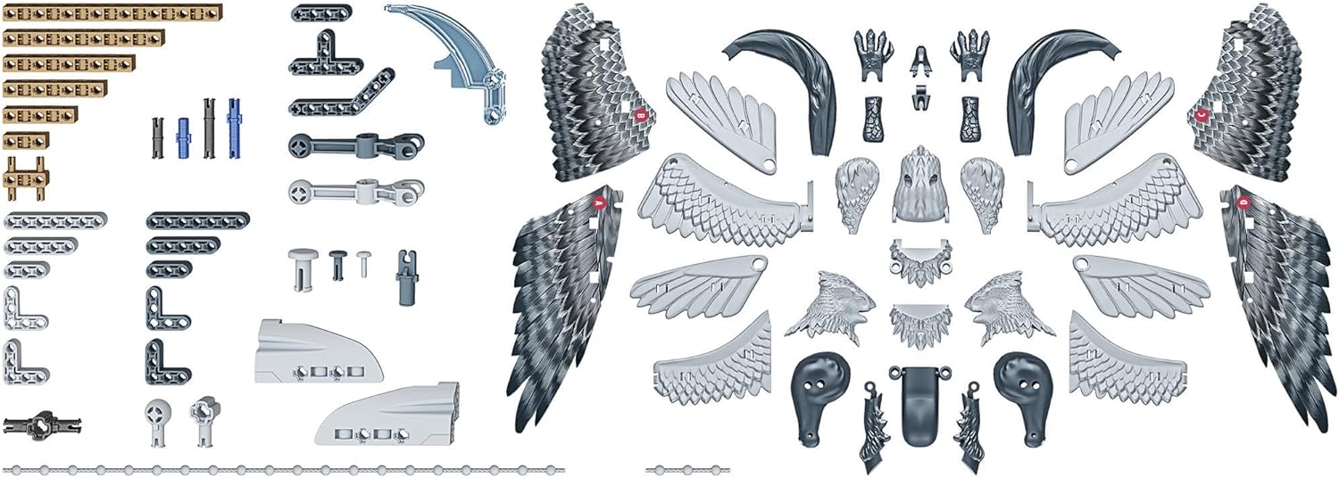 Detalle 2 de Clementoni - Hipogrifo, Juego de Construcciones Harry Potter 🦅