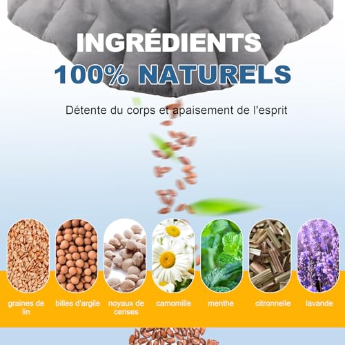 Detalle de UNCN Coussin Chauffant Micro-ondes pour le Cervical — Bouillotte Micro-Onde