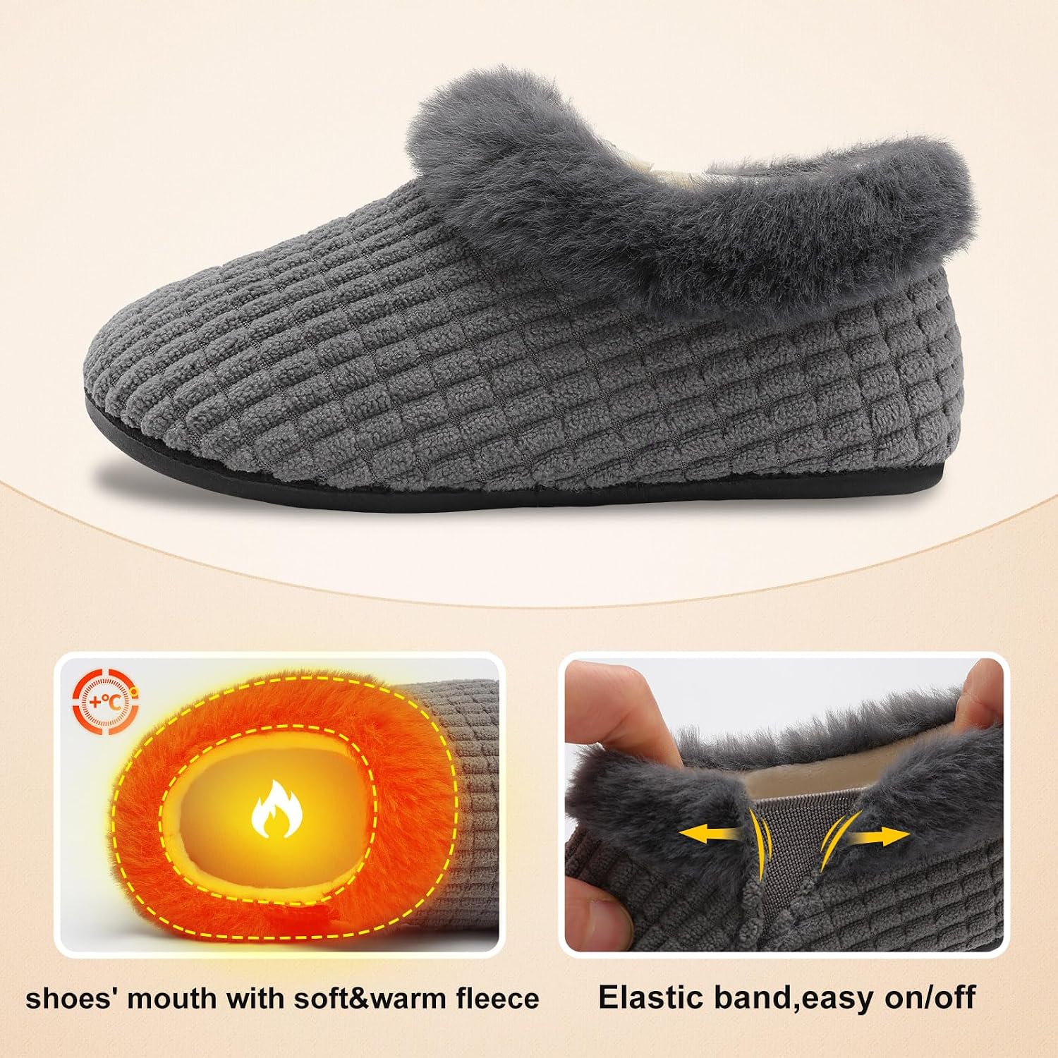 Detalle de Centipede Demon Toddler Slippers in Faux Fur