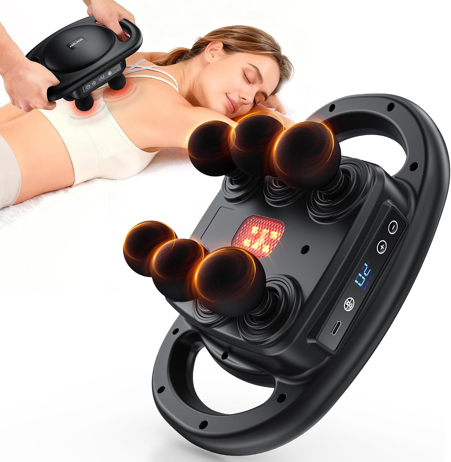 Detalle de AERLANG Massage Gun 9-Level Percussion Handheld Massage Device