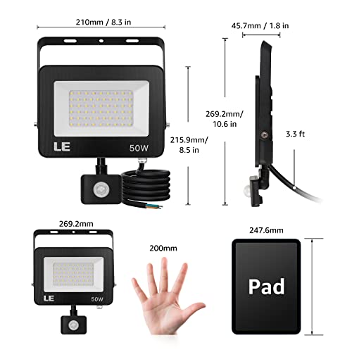 Thumbnail 4 de Lepro 50W Foco LED Exterior con Sensor PIR