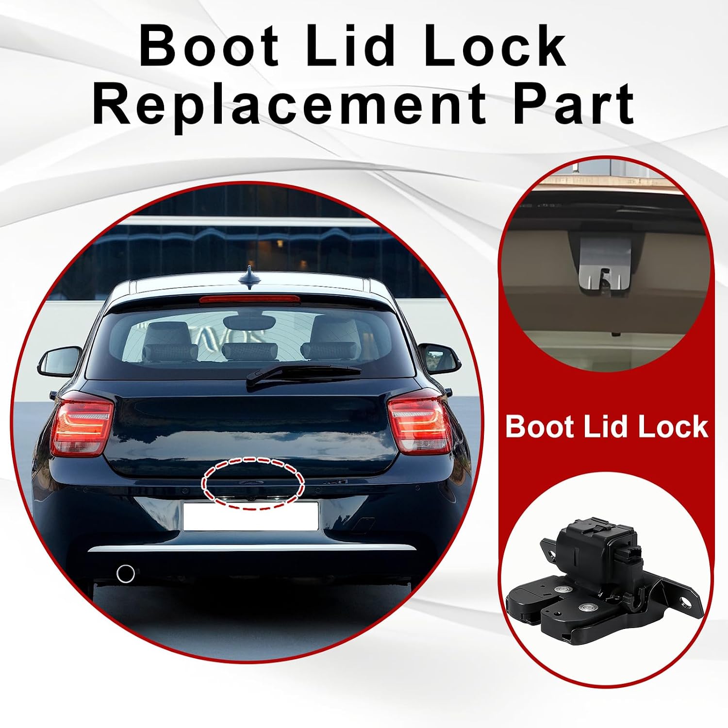 Detalle de ERMWALR Tailgate Lock for BMW 1 Series F20/F21 – OEM-Style Boot Latch Actuator (51247248075 / 7248075)