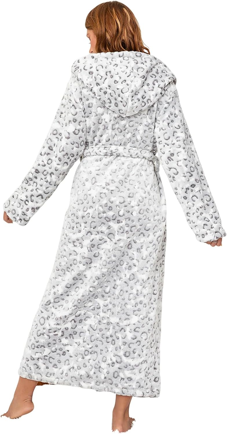 Thumbnail 1 de RONGTAI Peignoir long en polaire pour femme — chaleur douillette et coupe généreuse