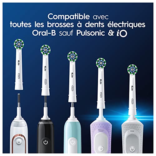 Thumbnail 8 de Oral-B Brossettes de Rechange Cross Action (lot de 8, Blanches) — compatibles avec les brosses électriques Oral-B