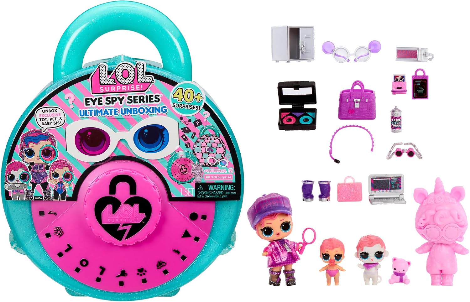 Detalle de L.O.L. Surprise! Eye Spy Series Ultimate Unboxing – 3 poupées exclusives et plus de 40 surprises