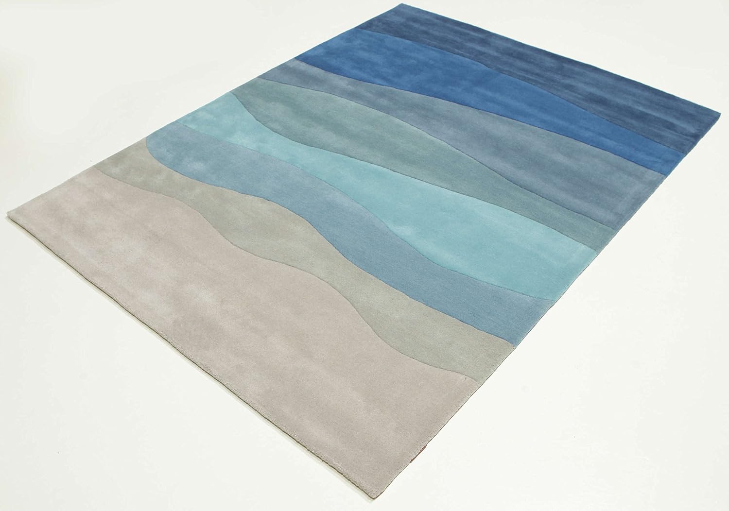 Detalle de RugVista Feeling Handtufted – ręcznie tuftowany dywan 160 × 230 cm, niebieski