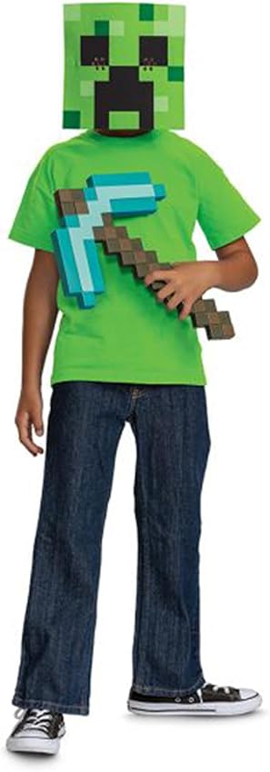 Detalle 2 de Minecraft Disguise: máscara Creeper 3 años