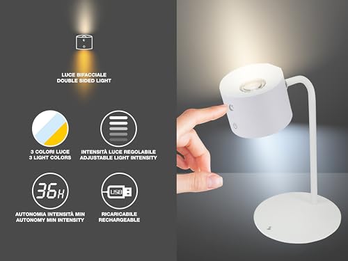 Detalle 2 de BEPER P201UTP303 Luminì lámpara 3 en 1 recargable USB