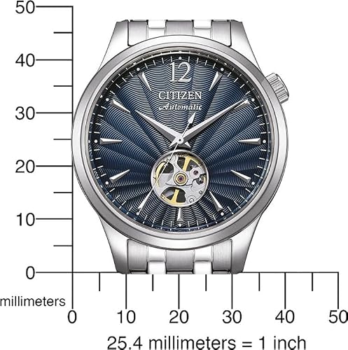 Thumbnail 4 de Citizen NH9131-73L: reloj analógico automático para hombre, esfera azul y correa de acero