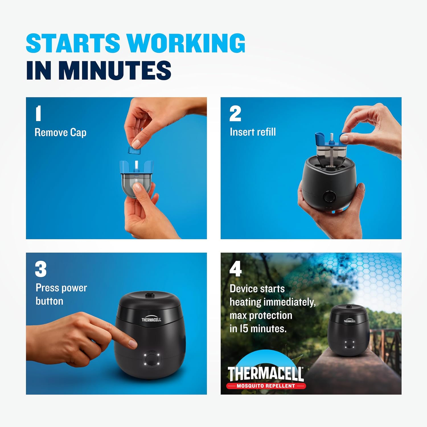 Detalle de Thermacell Rechargeable Repellent Refills for E-Series & Radius