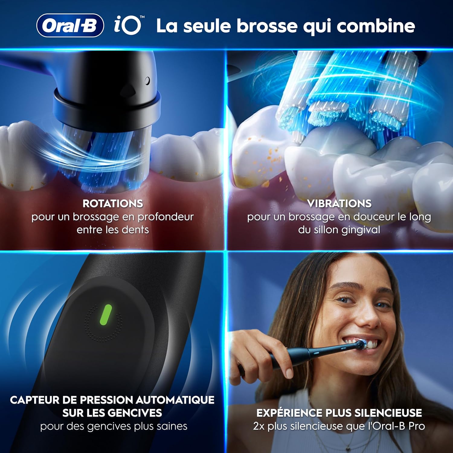 Thumbnail 3 de Oral‑B iO2 Brosse à dents électrique, 3 modes