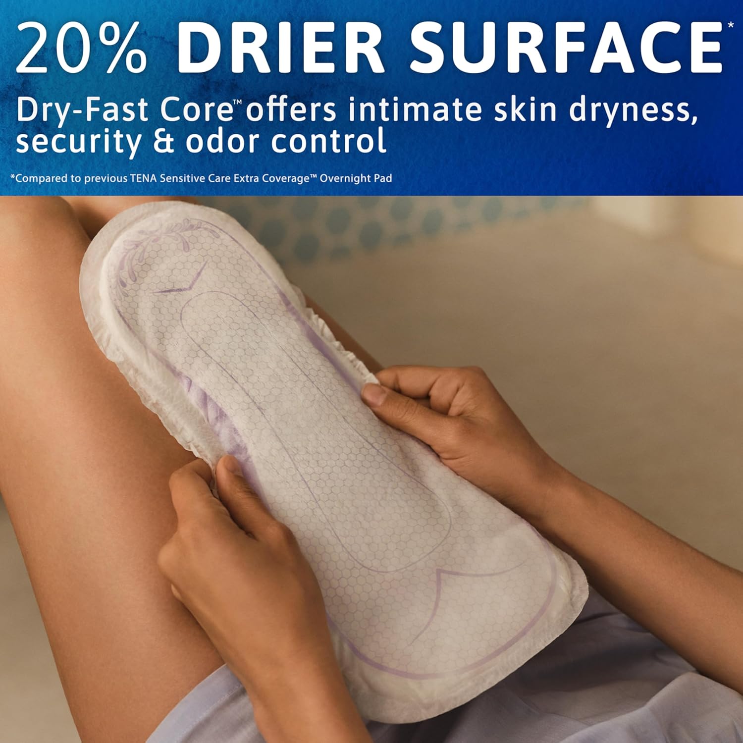Thumbnail 2 de TENA Sensitive Care Overnight Pads 135 count 🩲