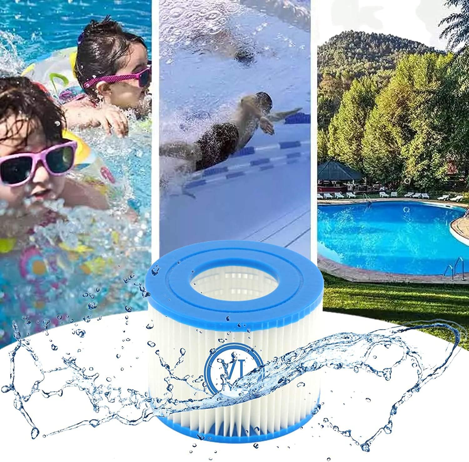 Thumbnail 6 de Mscomft VI Replacement Filter Cartridge for Pool – 8 Pack (VI Filter) for Bestway Flowclear
