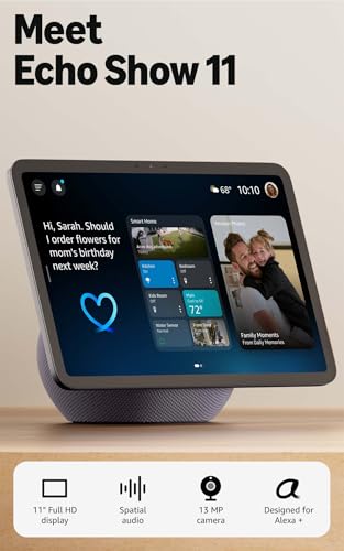 Detalle 2 de Amazon Echo Show 11 (newest model) – Vibrant 11" Full-HD Display with Spatial Audio