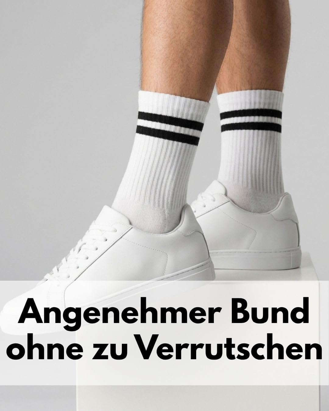 Thumbnail 1 de sockenkauf24 Herren Tennissocken (6 Paar) – gepolsterte Retro Crew Sportsocken mit verstärkter Ferse & Fußspitze
