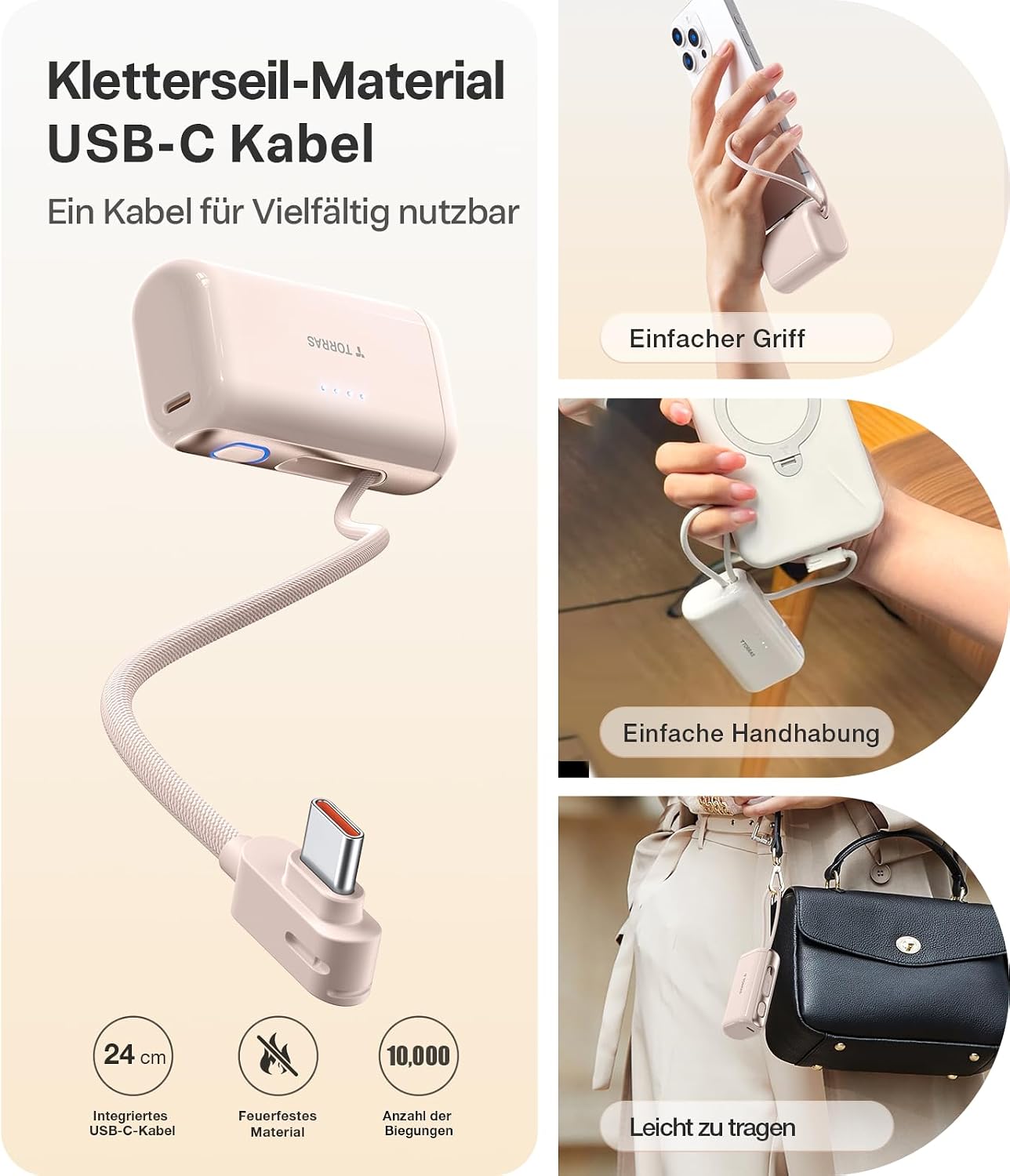 Detalle 2 de TORRAS PogoMini Powerbank 5000 mAh 22,5 W