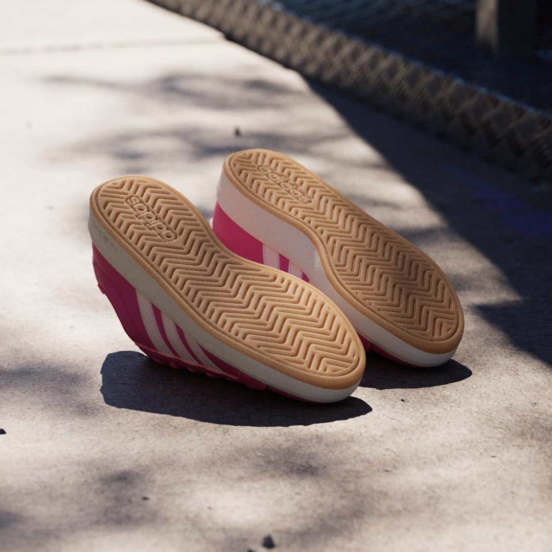 Detalle de Zapatilla Grand Court 3.0 Junior de Adidas – estilo clásico en color rosa para niños